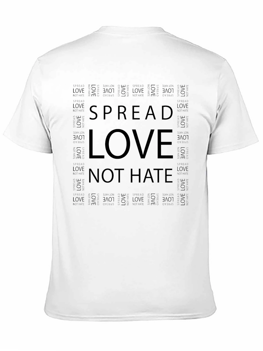 Spread Love Not Hate Graphic T-Shirt
