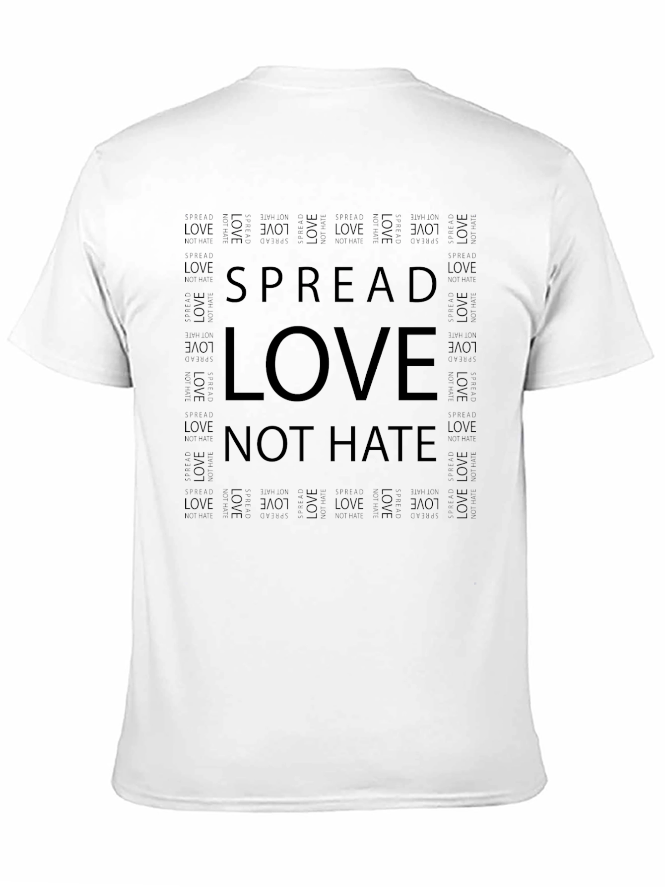 Spread Love Not Hate Graphic T-Shirt