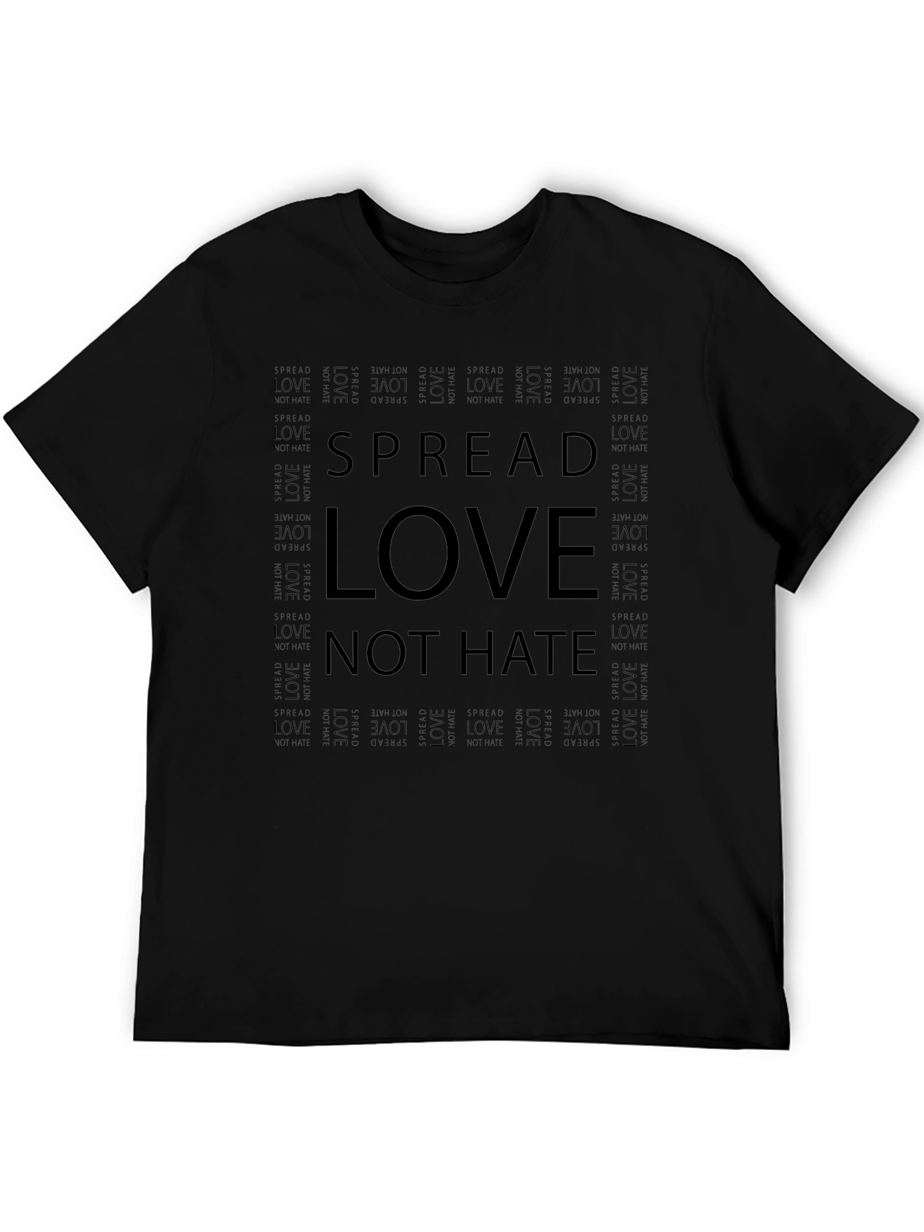 Spread Love Not Hate Graphic T-Shirt