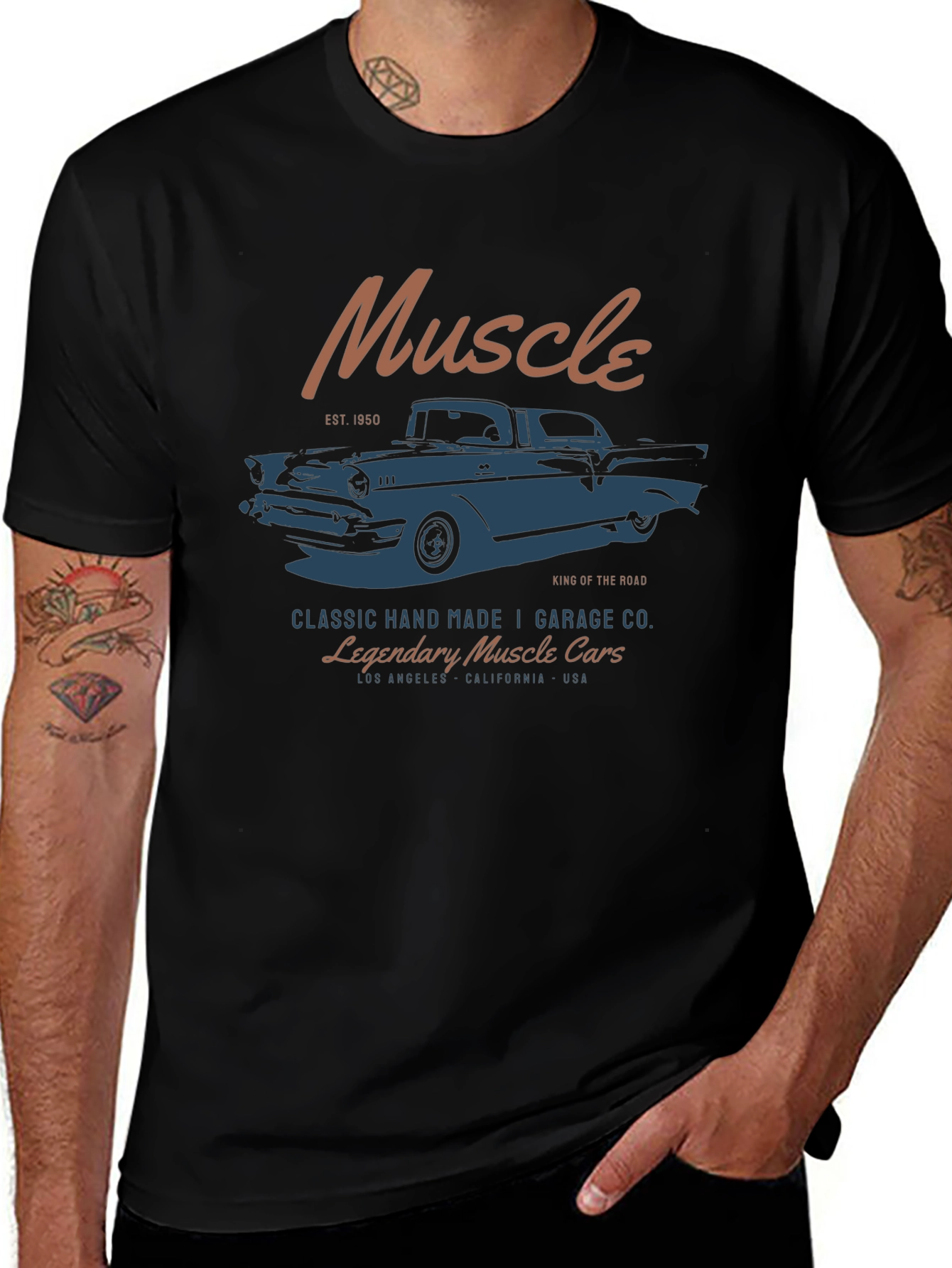 Muscle Car Garage T-Shirt - Classic Auto Tee