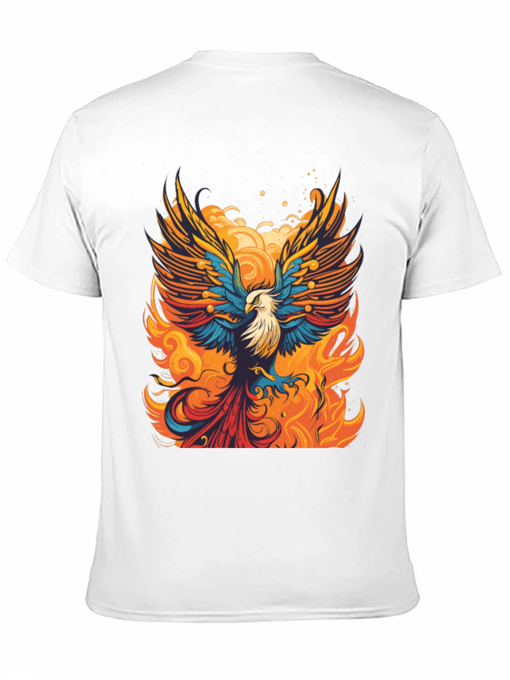 Phoenix Fire Bird Graphic Tee - Bold Artistic Design