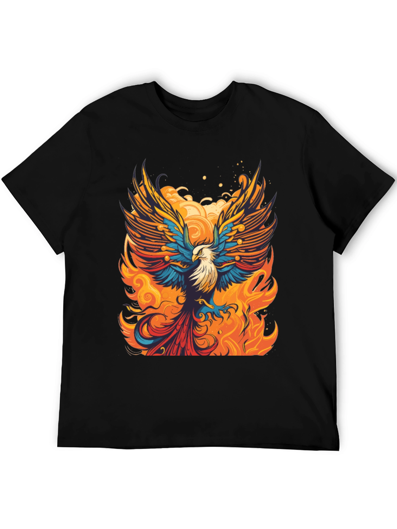Phoenix Fire Bird Graphic Tee - Bold Artistic Design