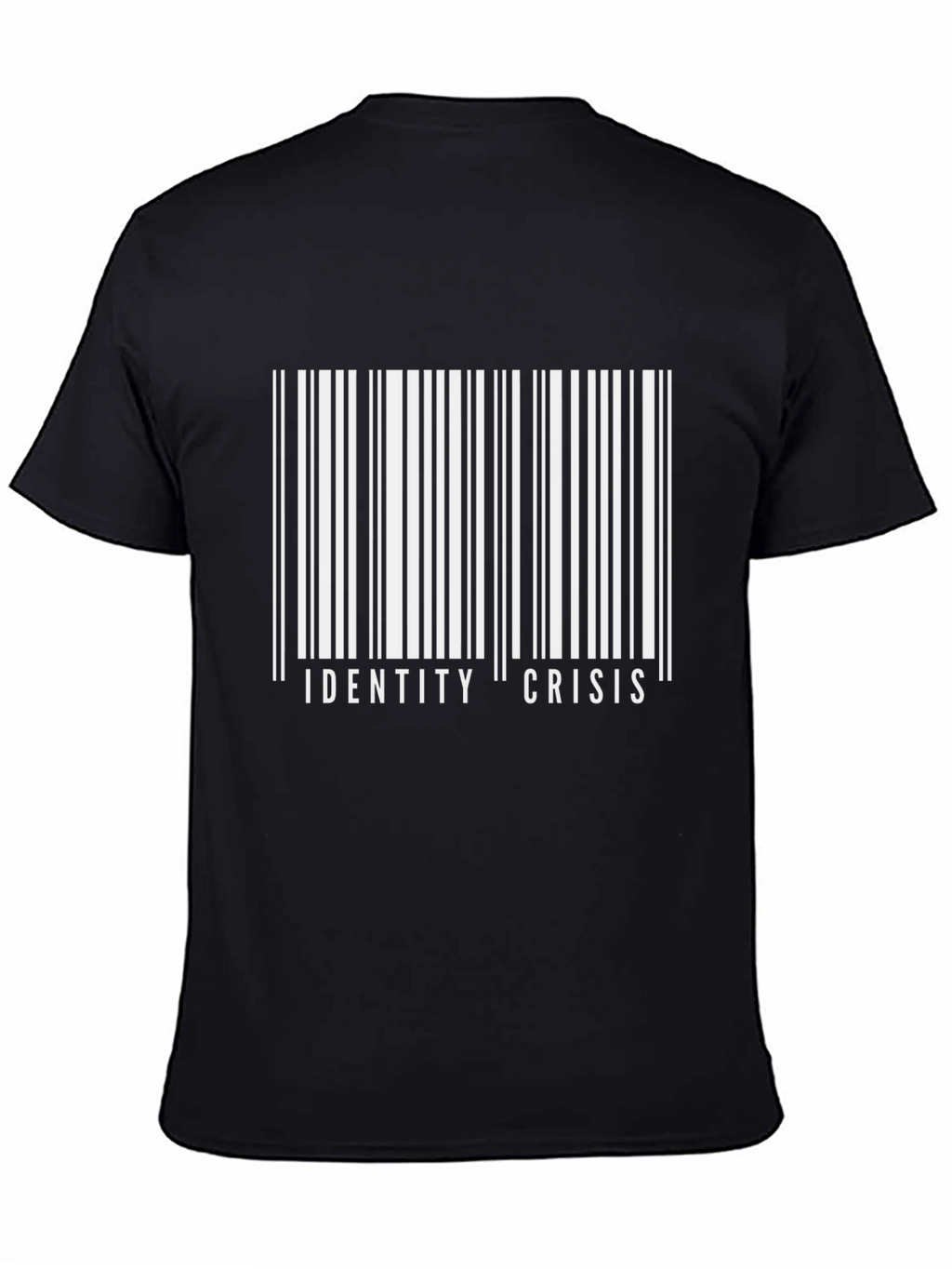 Identity Crisis Barcode T-Shirt - Bold Graphic Tee
