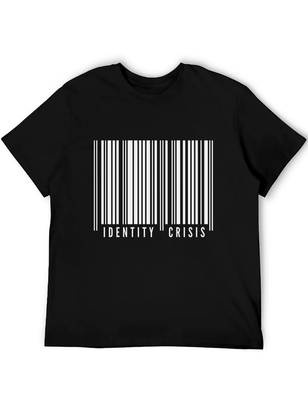 Identity Crisis Barcode T-Shirt - Bold Graphic Tee