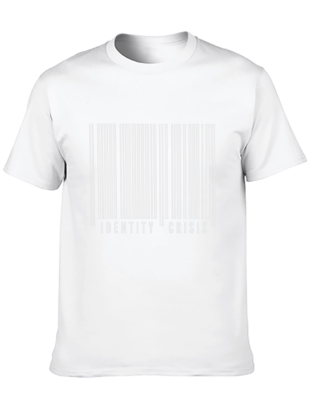 Identity Crisis Barcode T-Shirt - Bold Graphic Tee