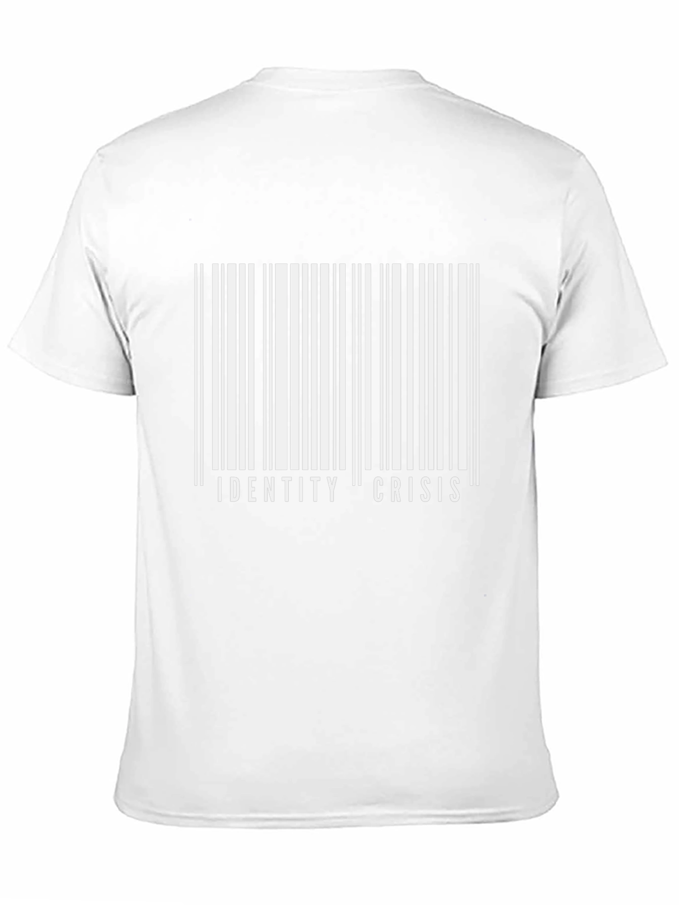 Identity Crisis Barcode T-Shirt - Bold Graphic Tee
