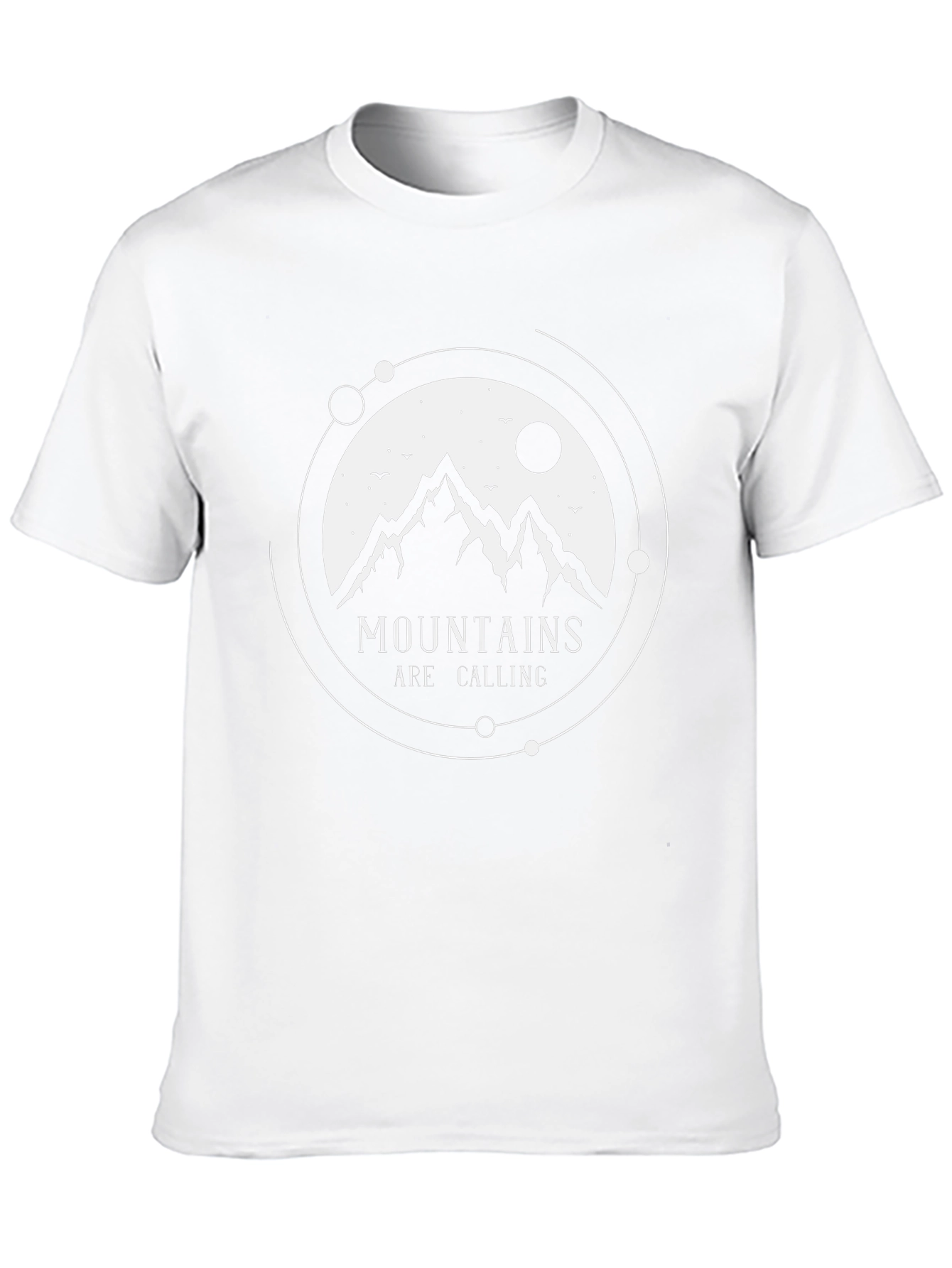 Mountains Are Calling Black Graphic Tee