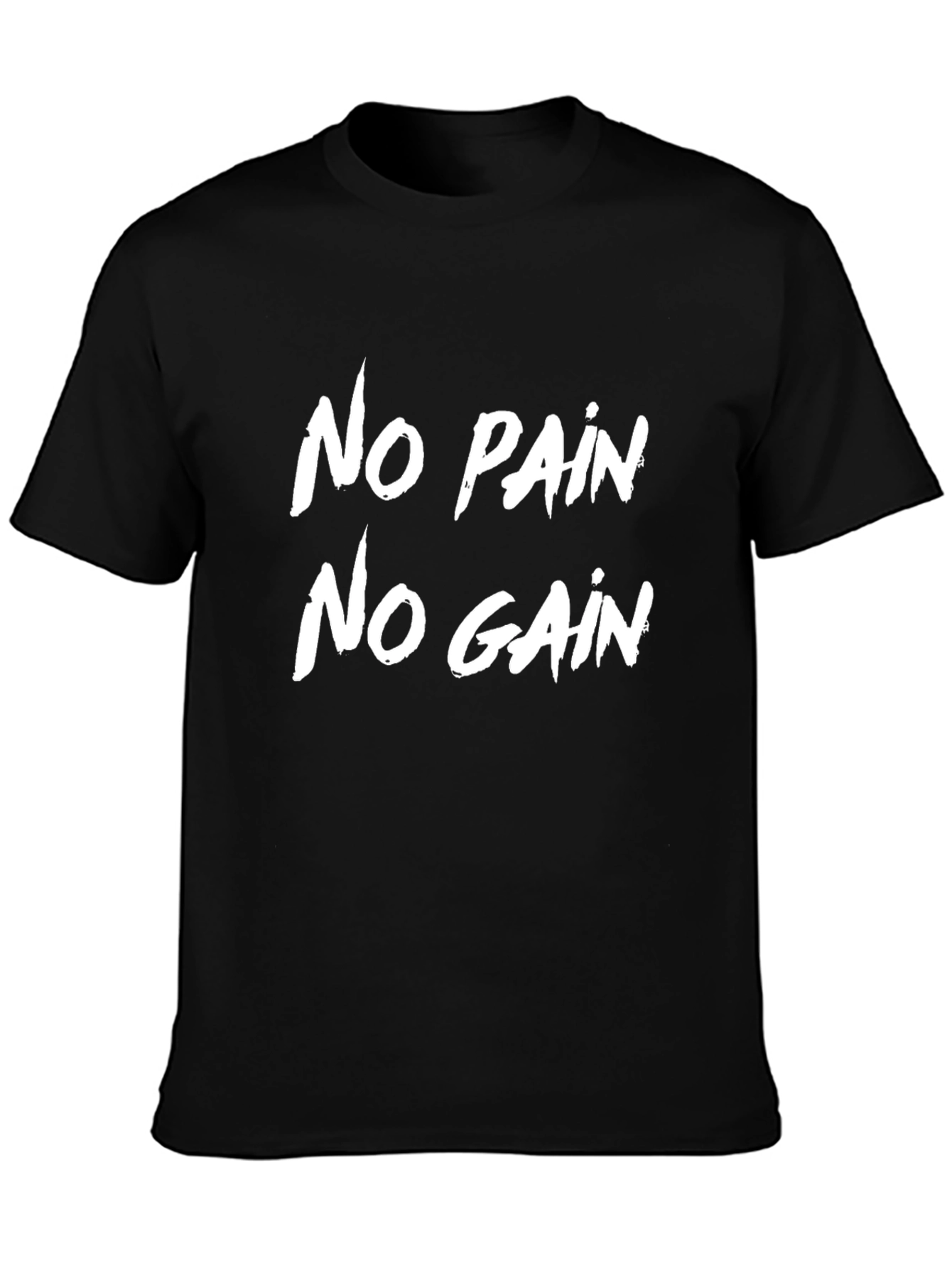 No Pain No Gain Graphic Tee - Black