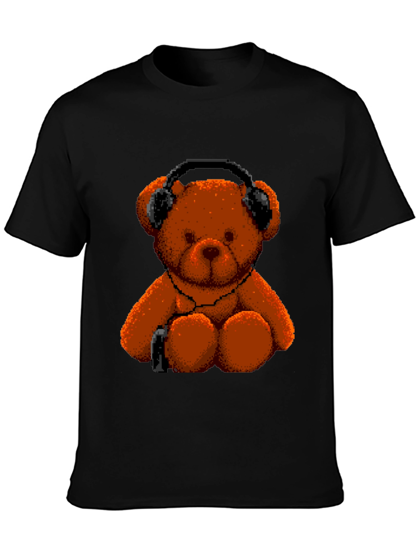 Pixel Teddy Bear T-Shirt - Music Lover Tee