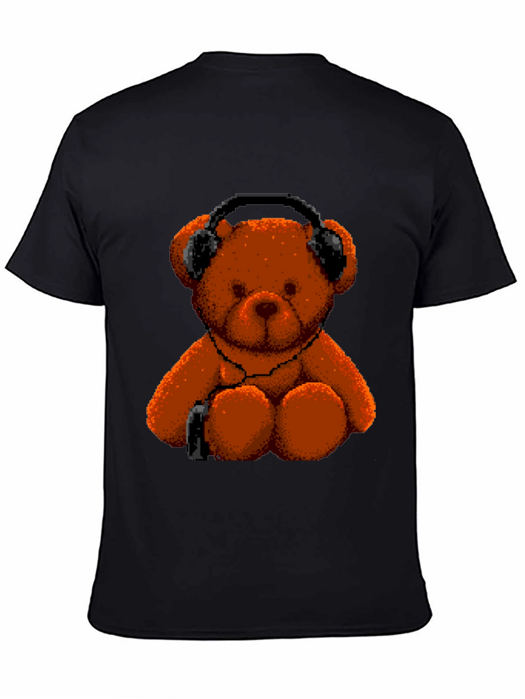 Pixel Teddy Bear T-Shirt - Music Lover Tee