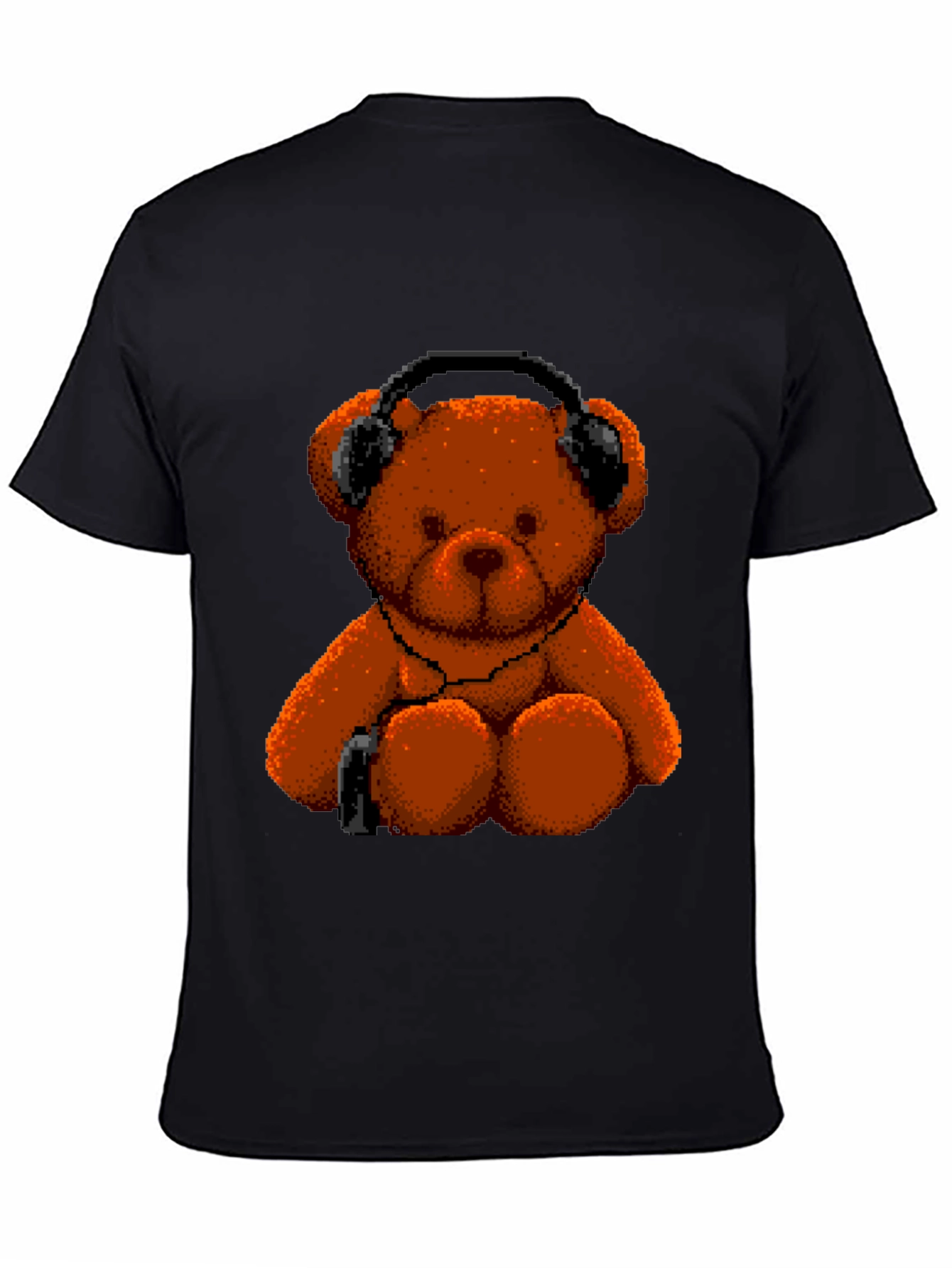 Pixel Teddy Bear T-Shirt - Music Lover Tee