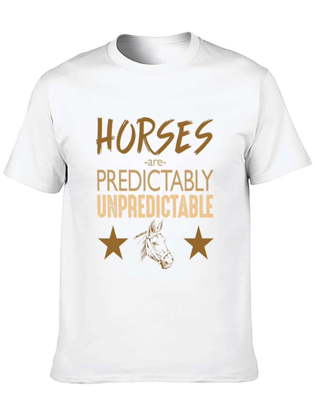 Horses Predictably Unpredictable Graphic Tee