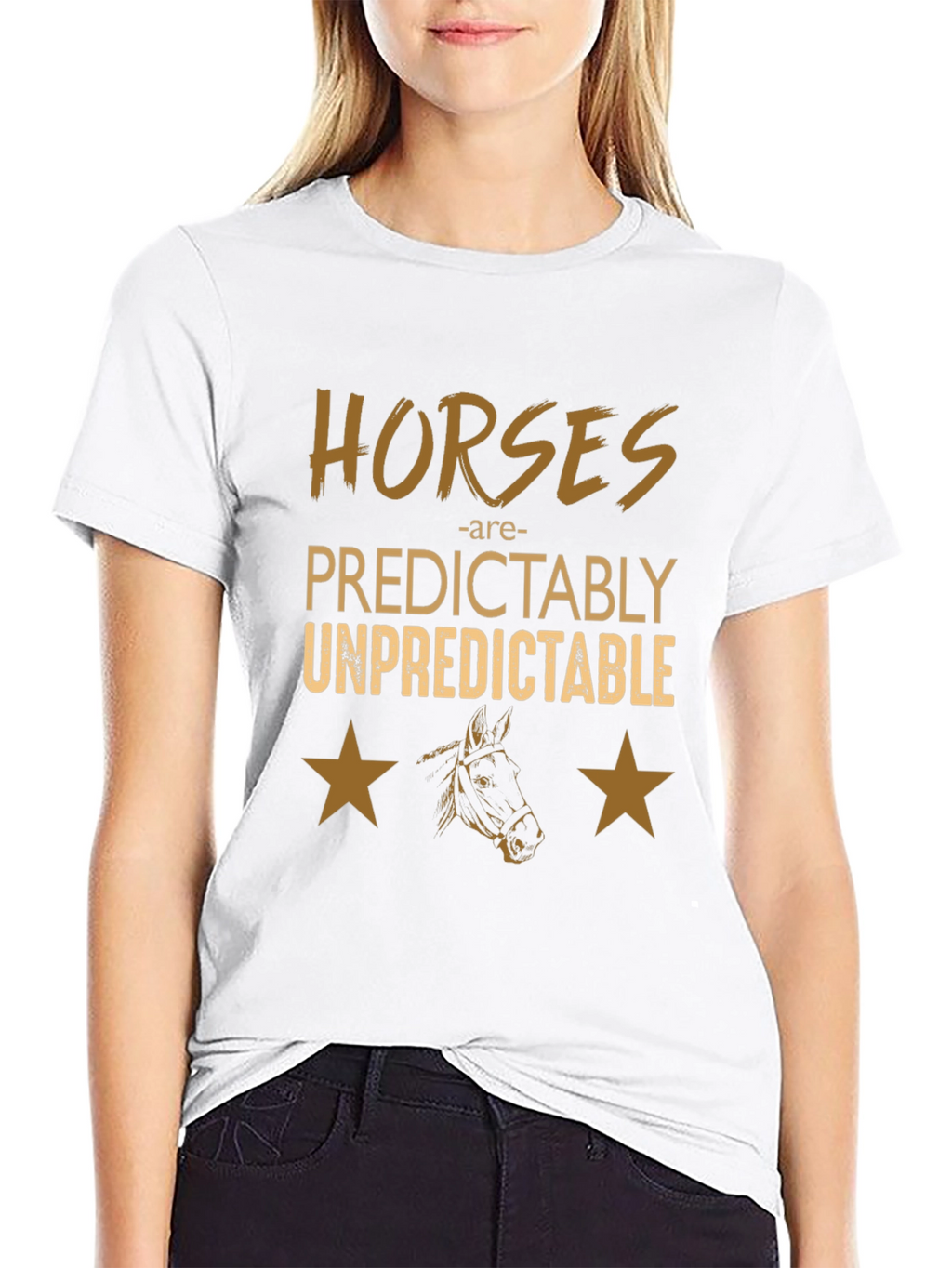 Horses Predictably Unpredictable Graphic Tee