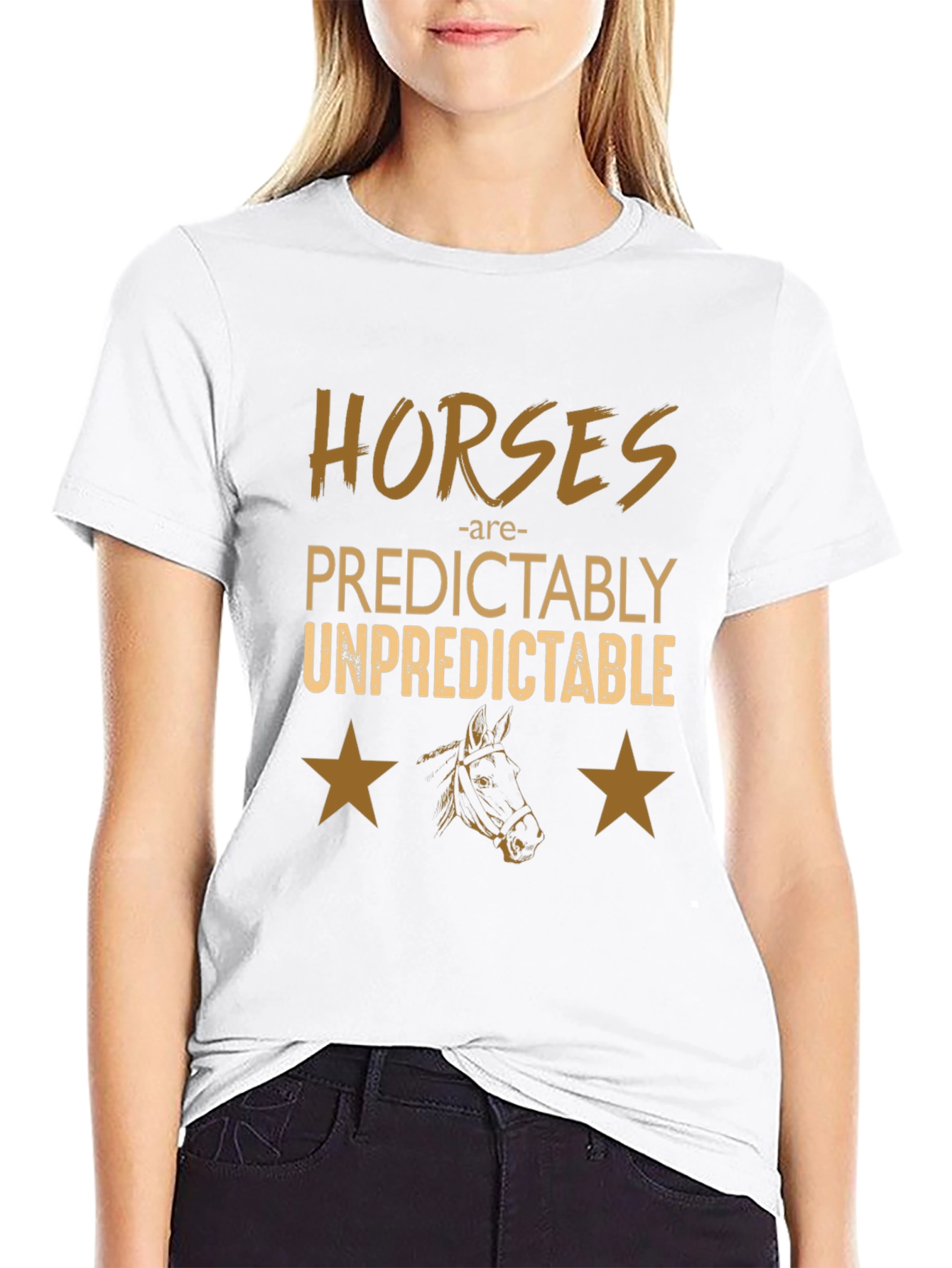 Horses Predictably Unpredictable Graphic Tee