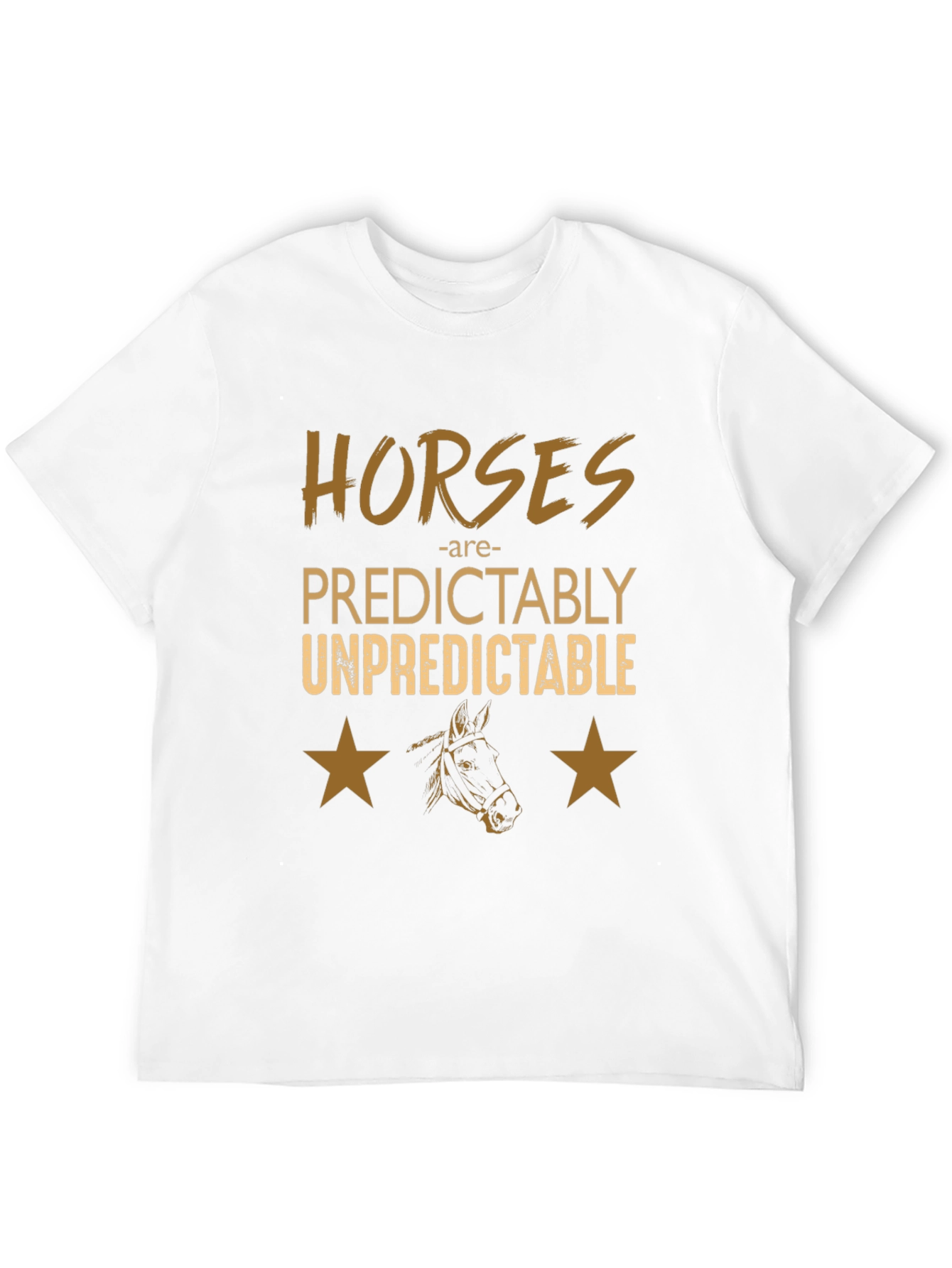 Horses Predictably Unpredictable Graphic Tee