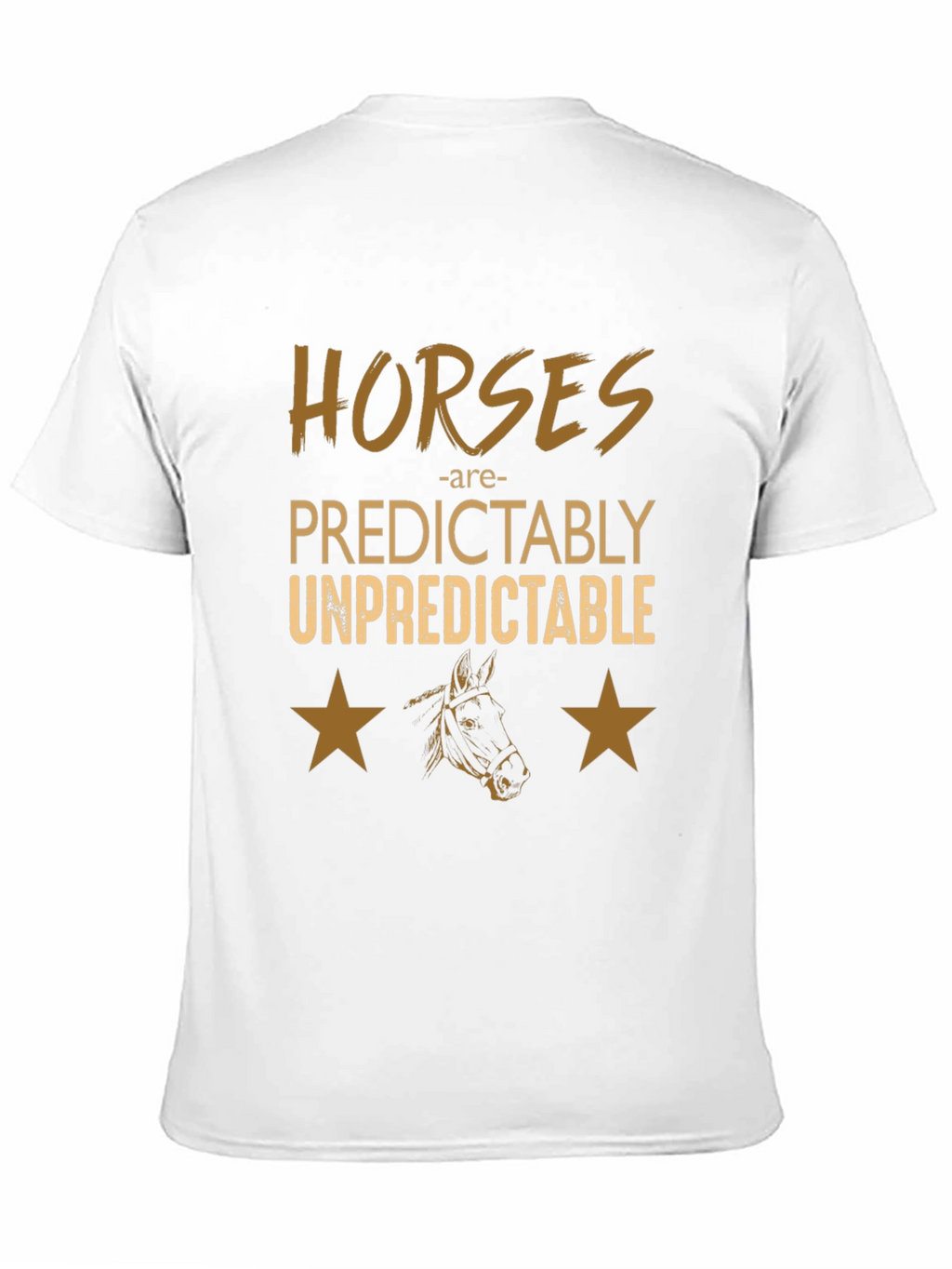 Horses Predictably Unpredictable Graphic Tee
