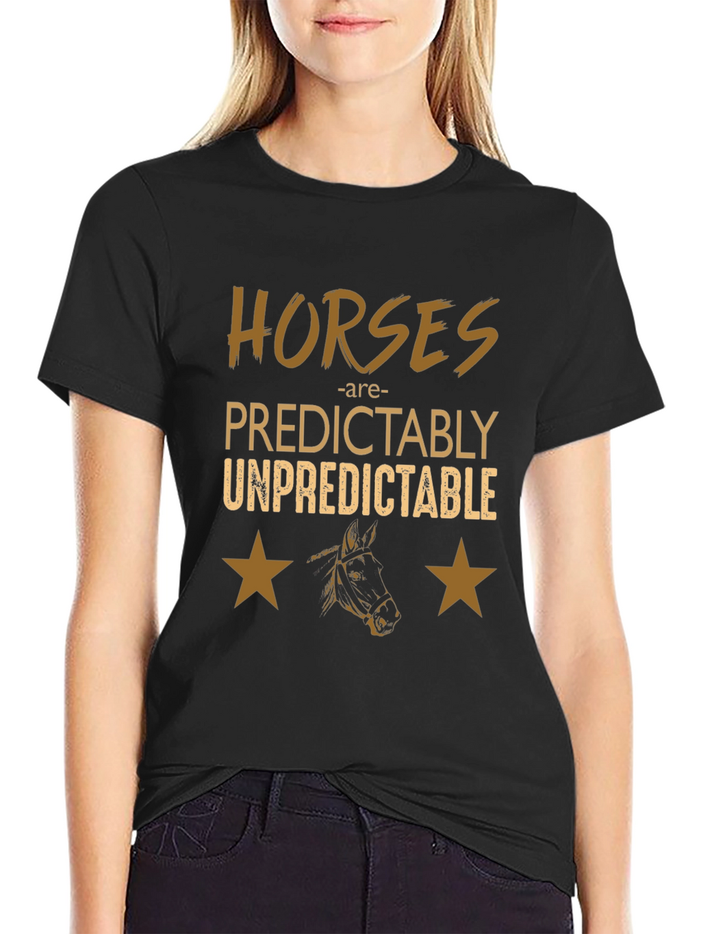 Horses Predictably Unpredictable Graphic Tee