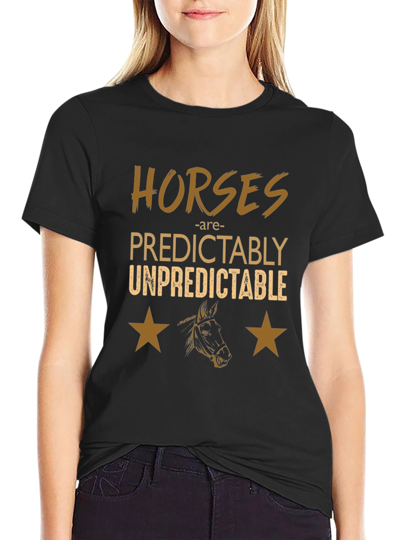 Horses Predictably Unpredictable Graphic Tee