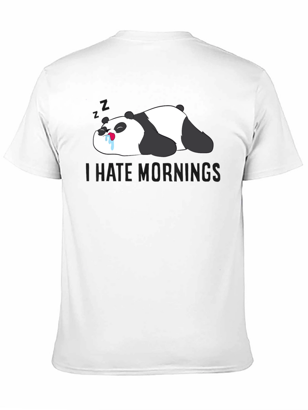 I Hate Mornings Panda Graphic Tee