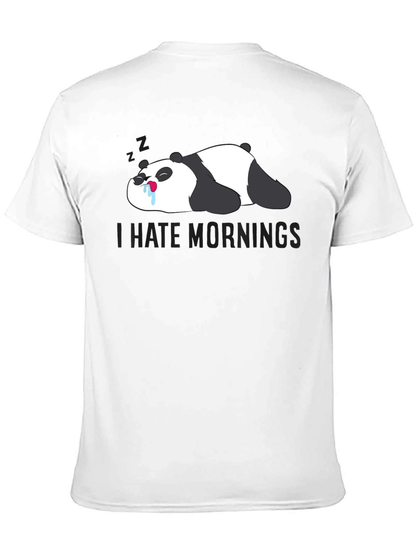 I Hate Mornings Panda Graphic Tee
