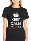 Keep Calm Guitarist Black Graphic Tee