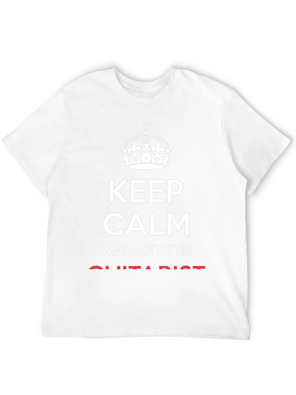 Keep Calm Guitarist Black Graphic Tee