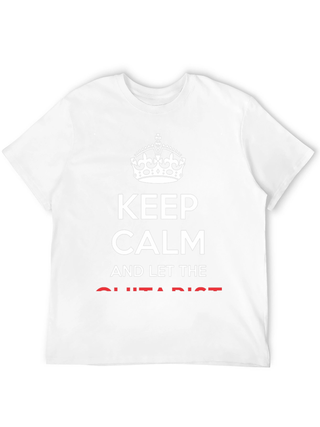 Keep Calm Guitarist Black Graphic Tee