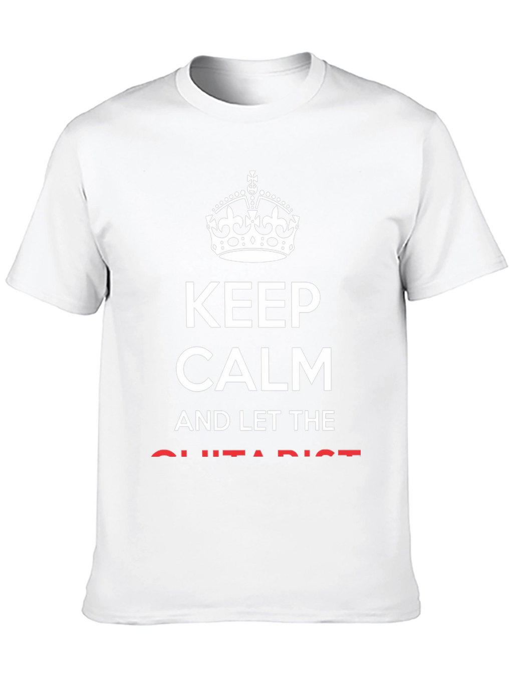 Keep Calm Guitarist Black Graphic Tee