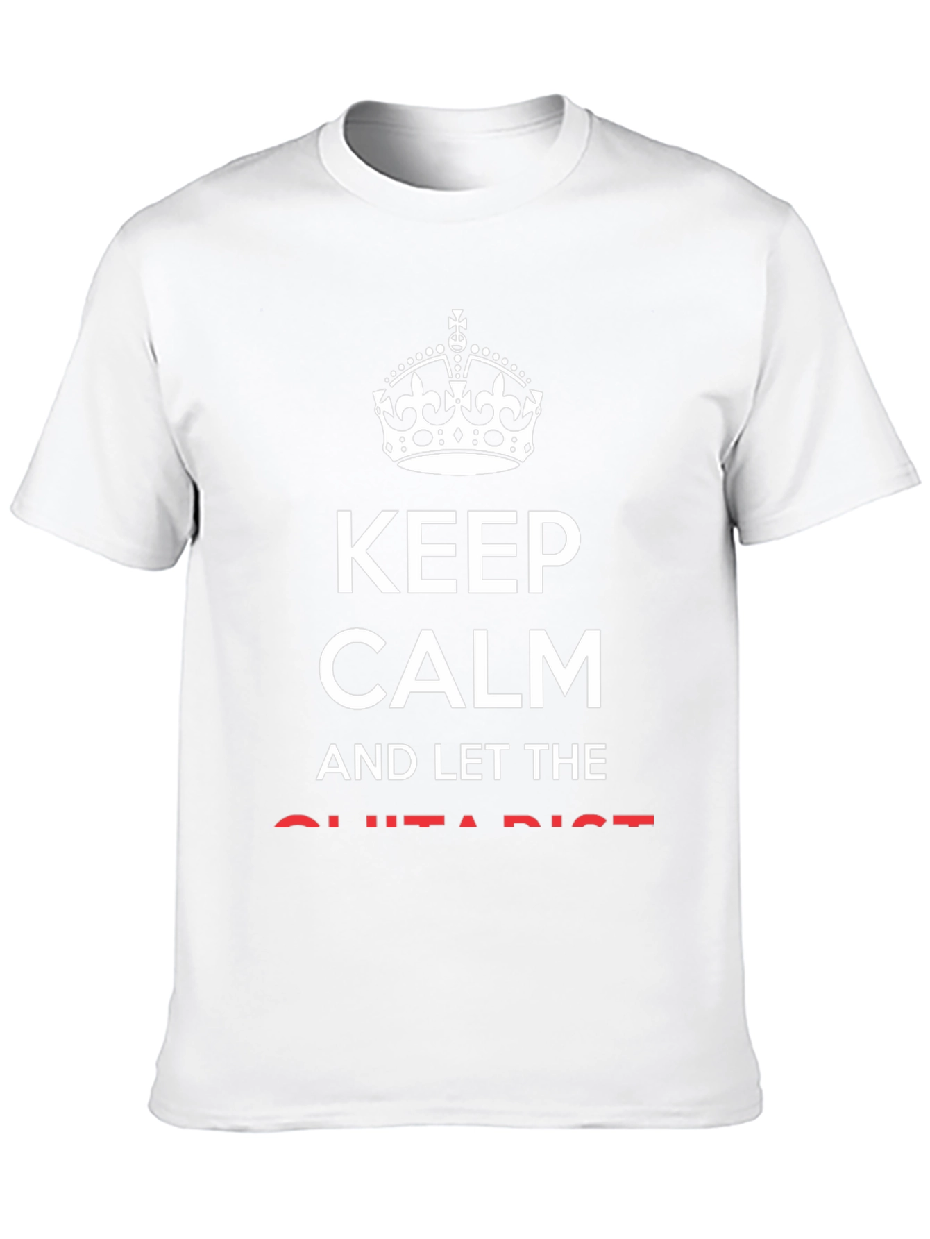 Keep Calm Guitarist Black Graphic Tee