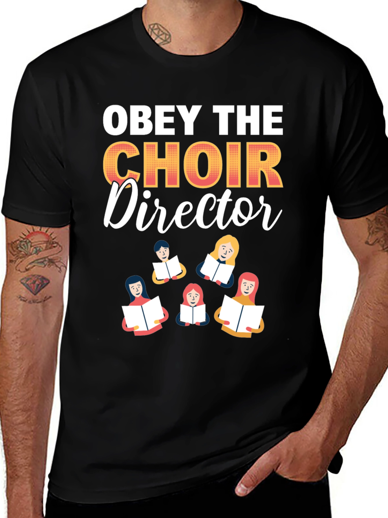 Obey the Choir Director T-Shirt - Funny Music Gift