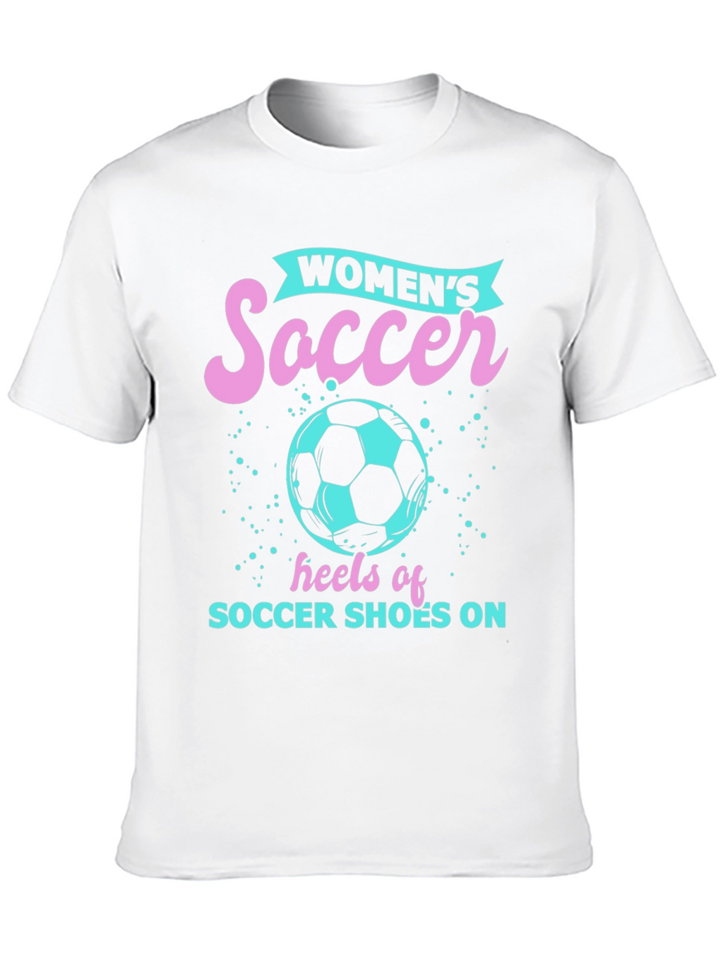 Womens Soccer Heels Graphic Tee