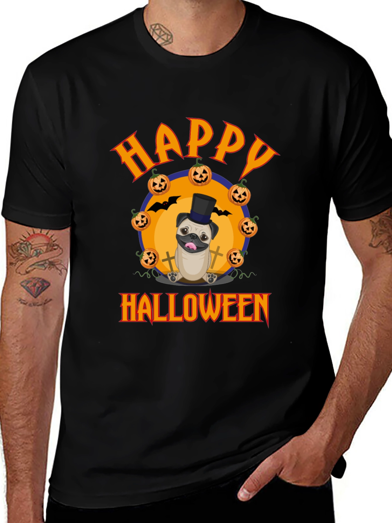 Happy Halloween Pug T-Shirt
