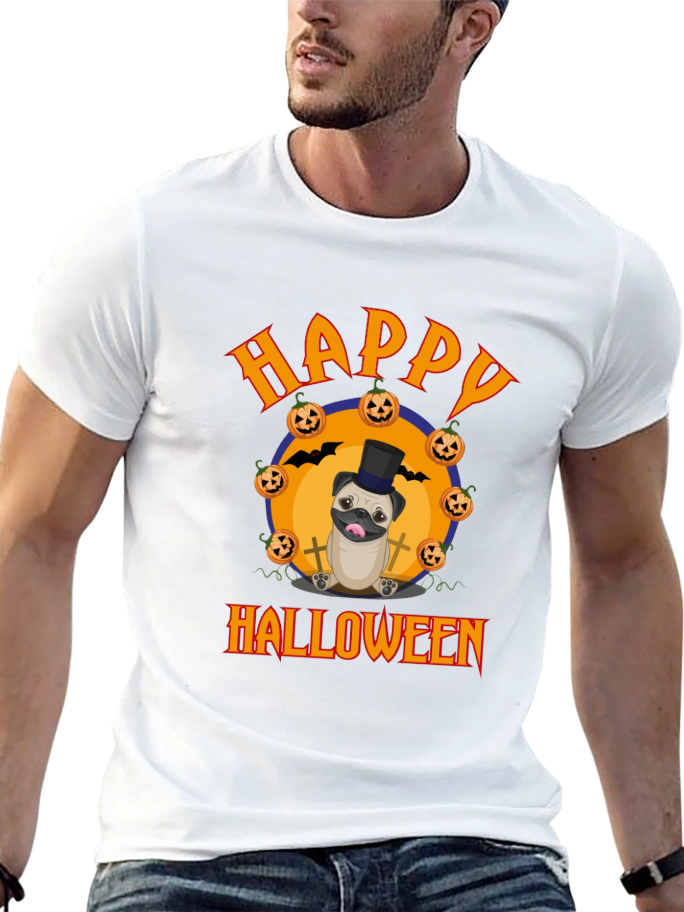 Happy Halloween Pug T-Shirt
