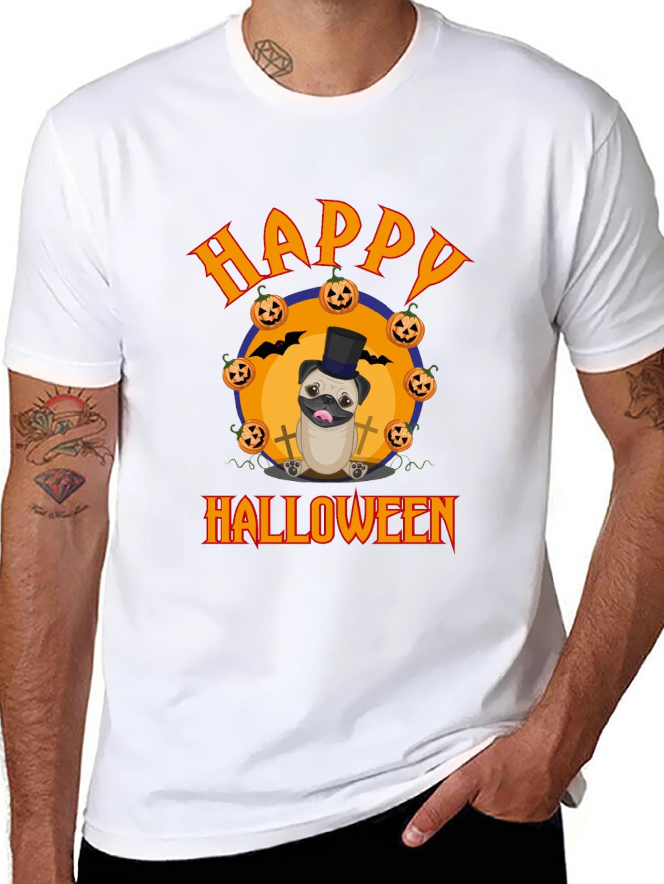 Happy Halloween Pug T-Shirt