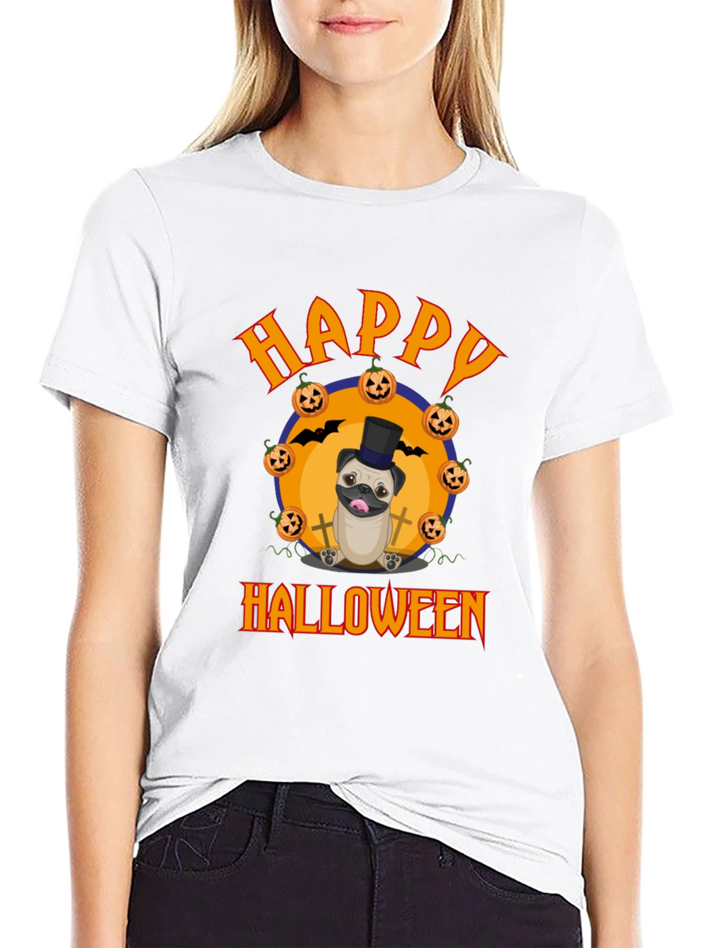 Happy Halloween Pug T-Shirt