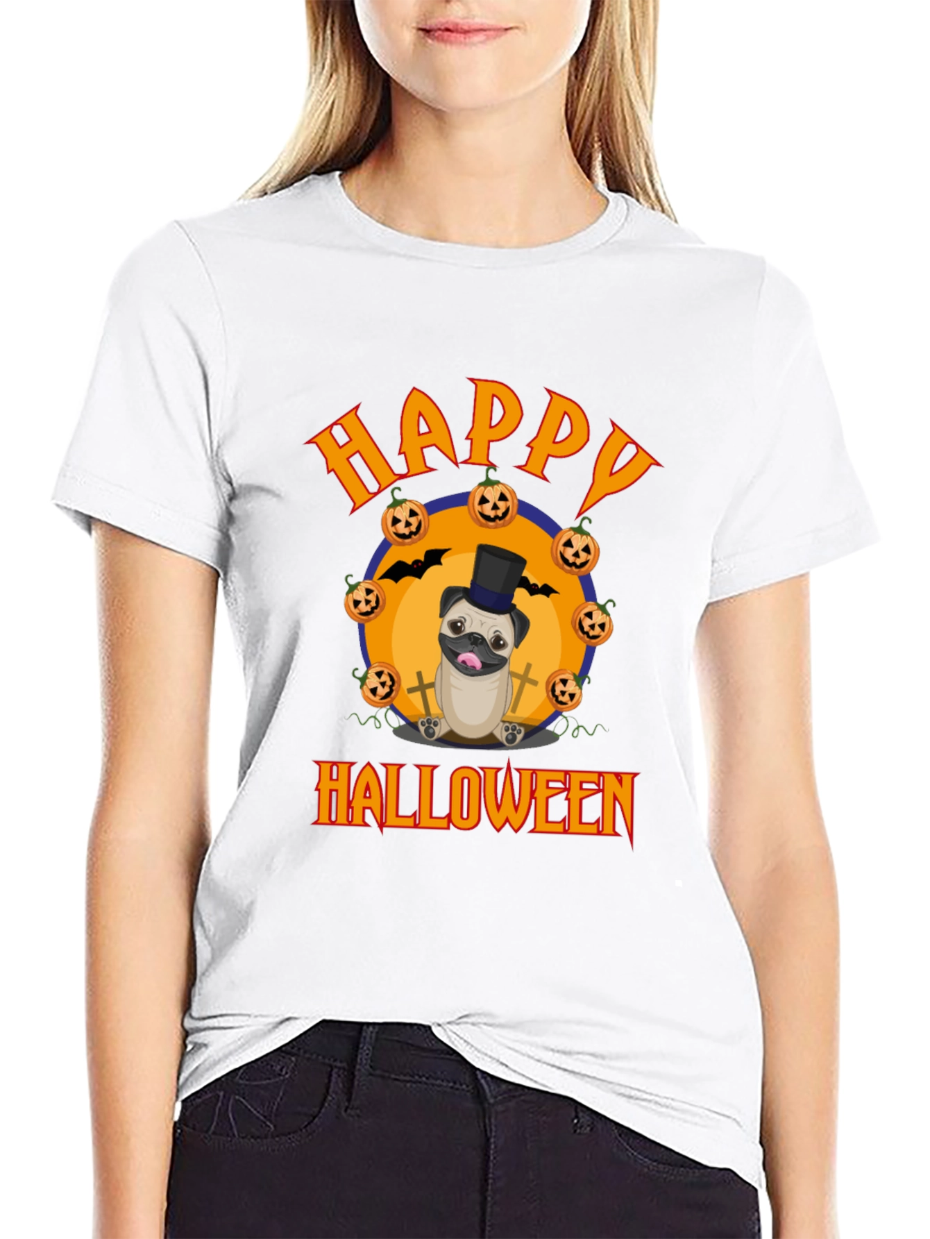 Happy Halloween Pug T-Shirt