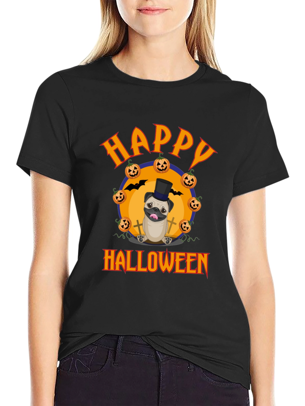 Happy Halloween Pug T-Shirt