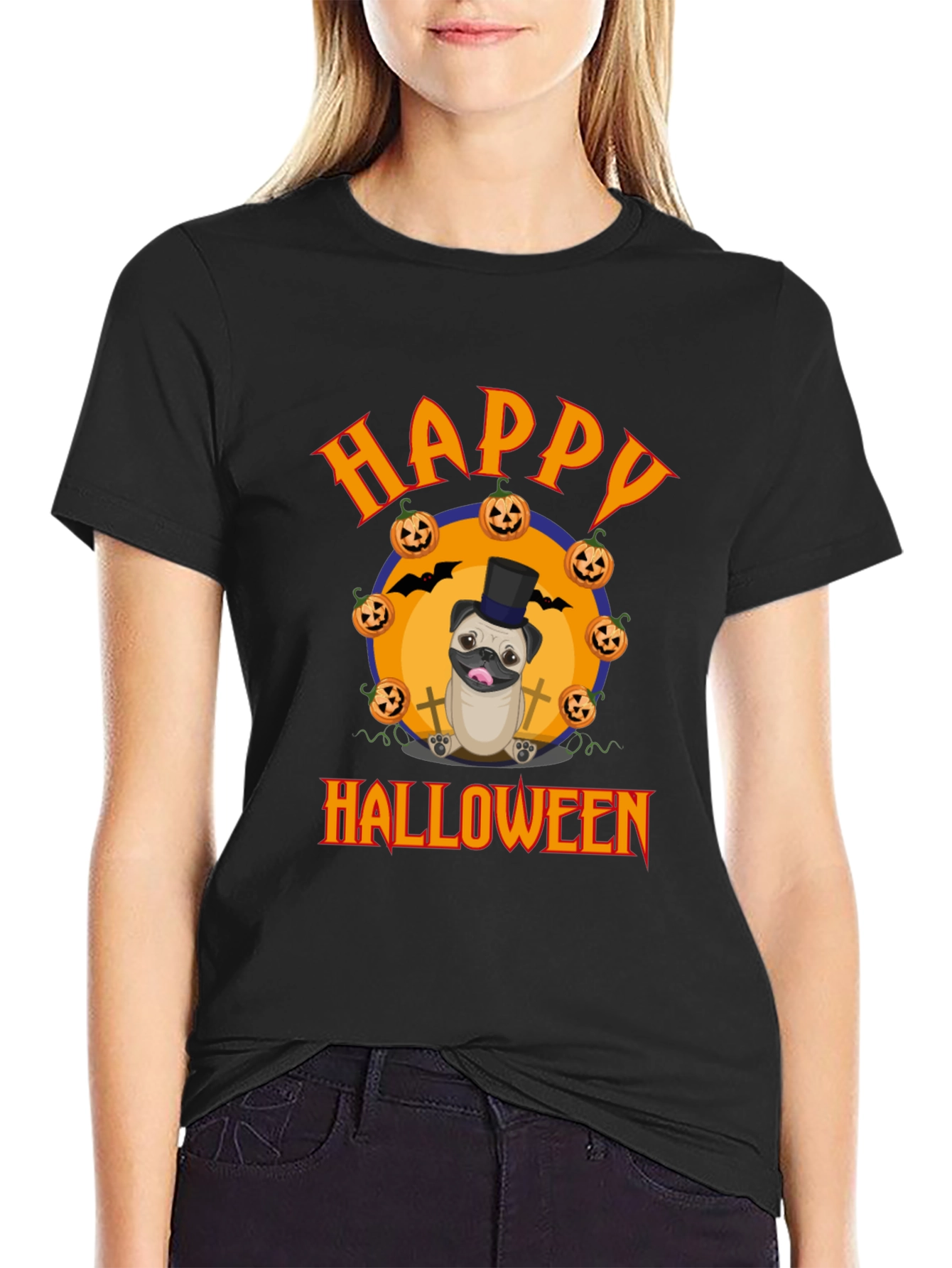 Happy Halloween Pug T-Shirt