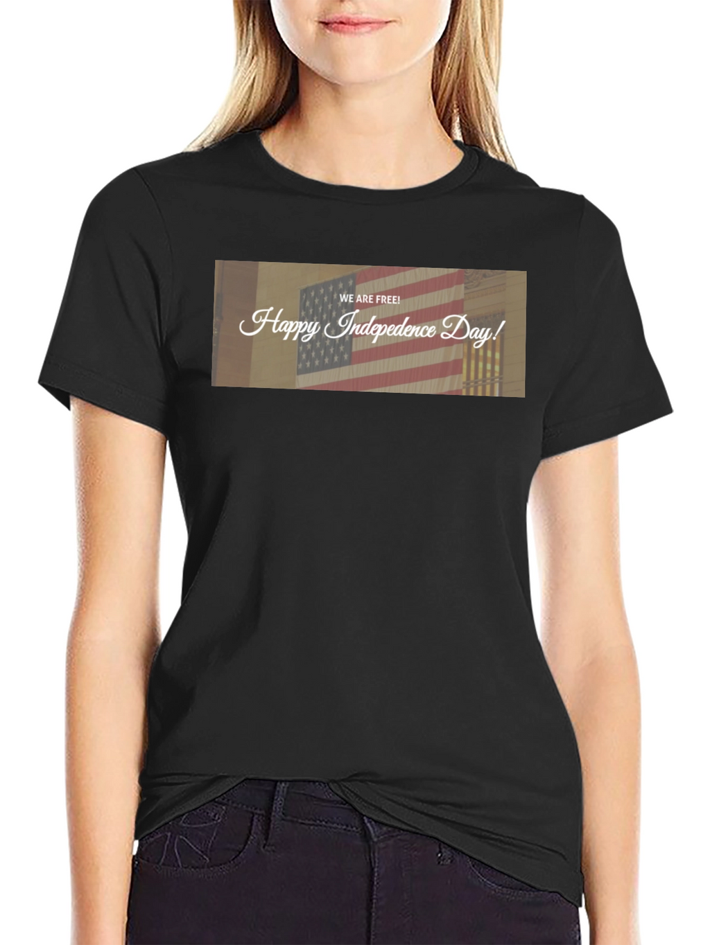 Happy Independence Day T-Shirt - USA Flag Tee