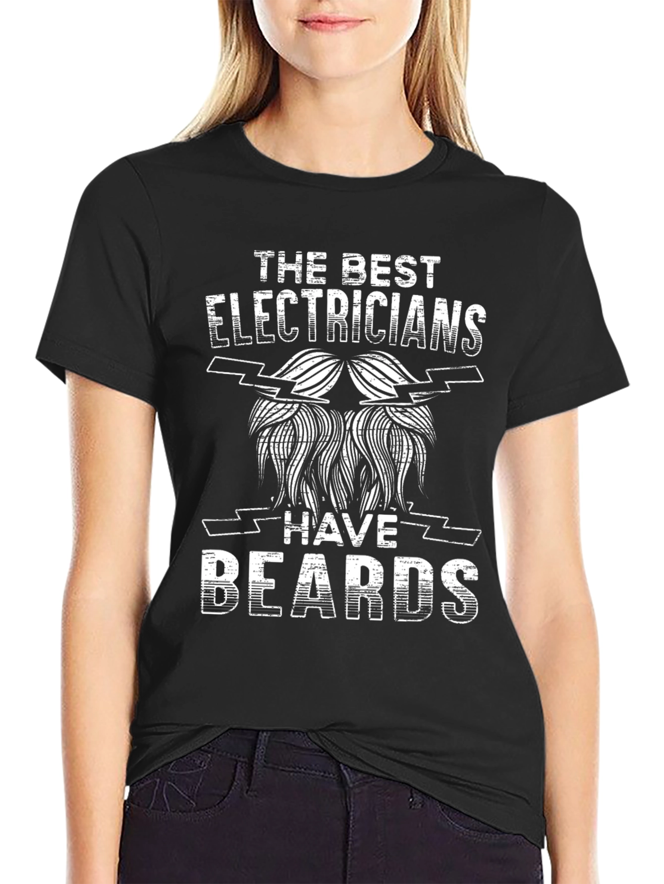 Electrician Beard T-Shirt - Funny Electrician Gift