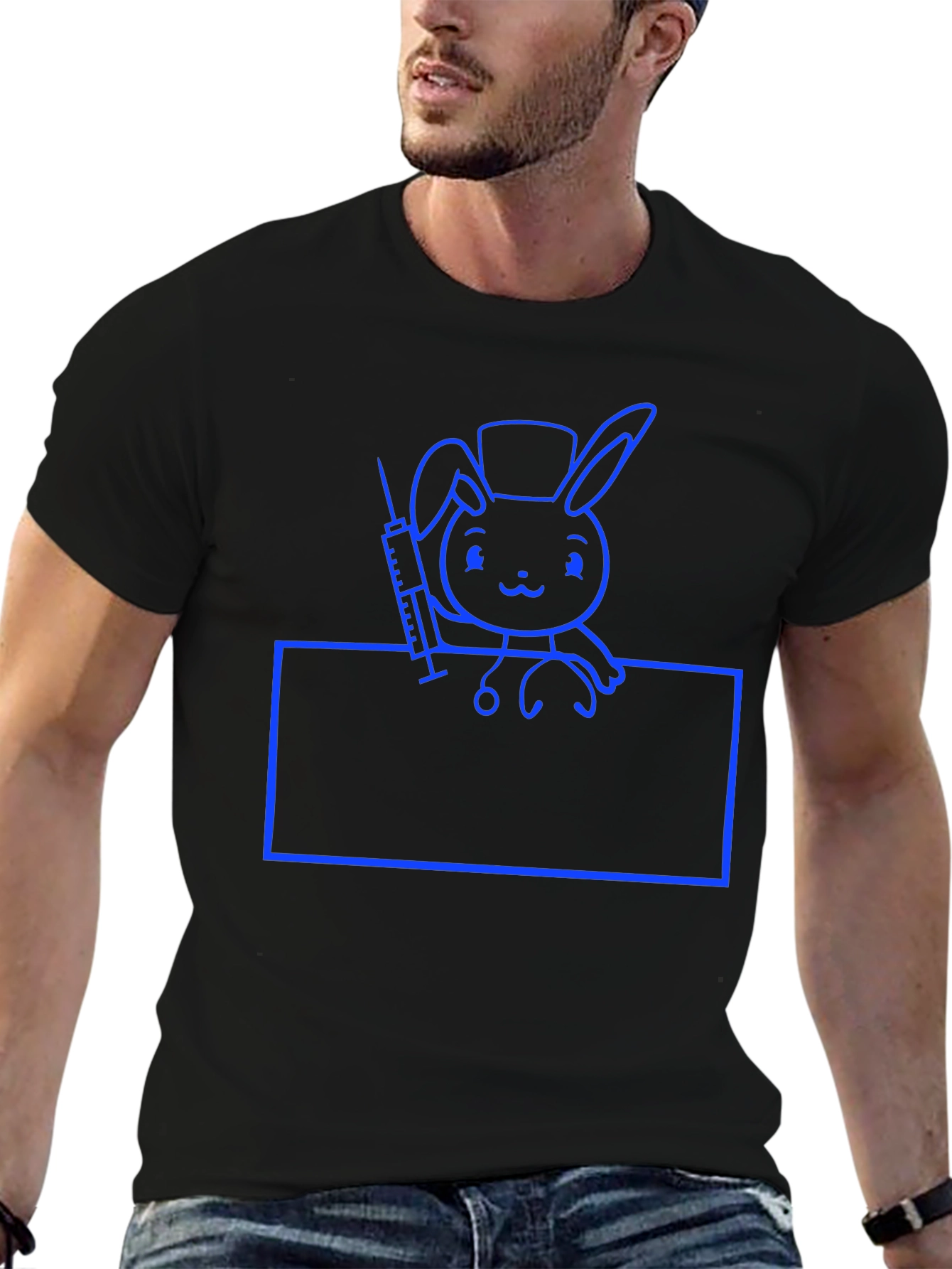 Nurse Bunny T-Shirt - Cute Cartoon Animal Tee