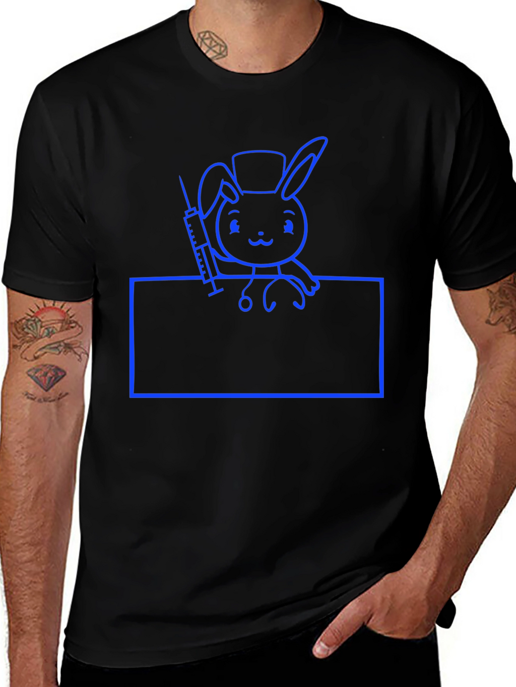 Nurse Bunny T-Shirt - Cute Cartoon Animal Tee