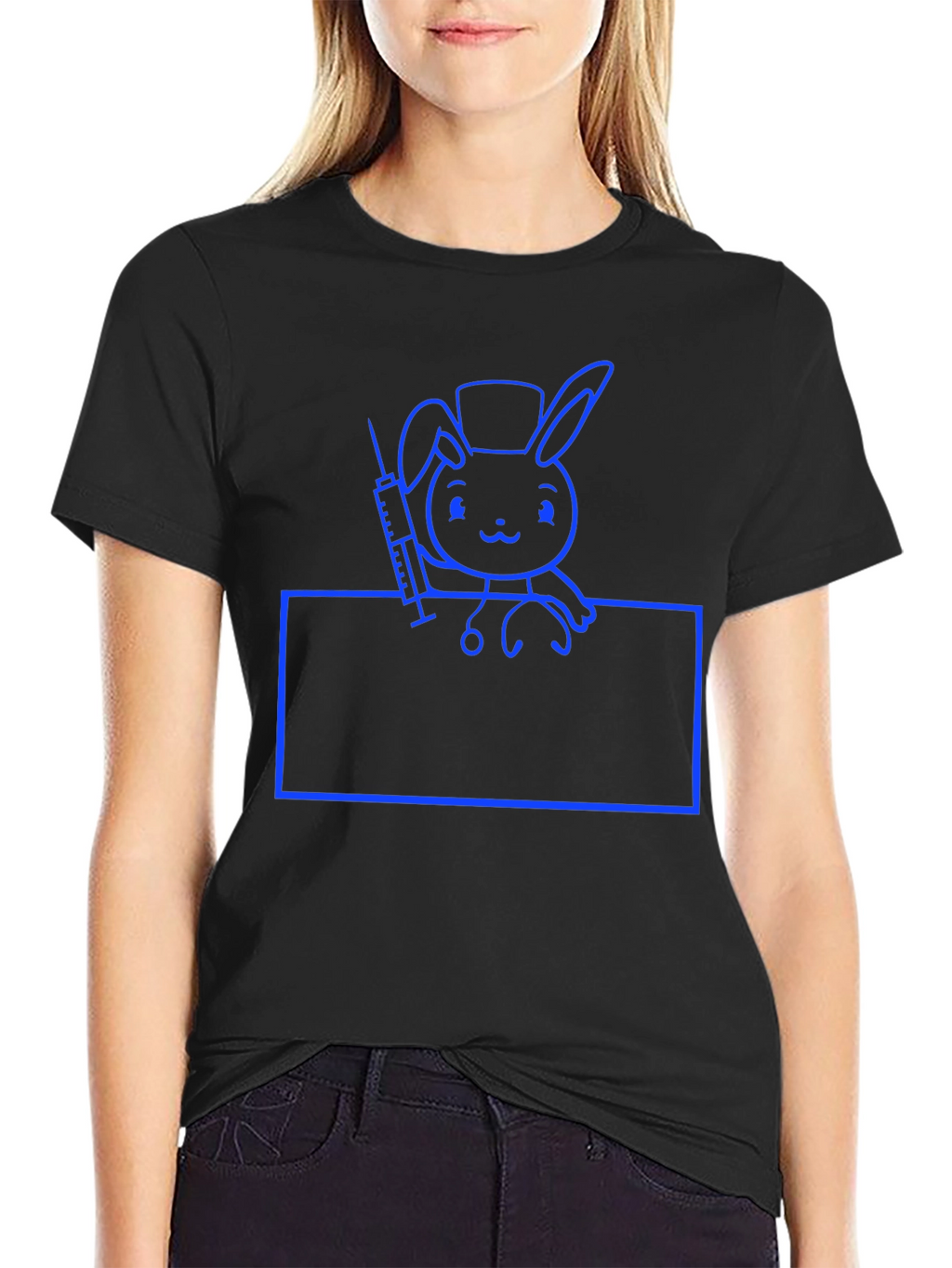 Nurse Bunny T-Shirt - Cute Cartoon Animal Tee