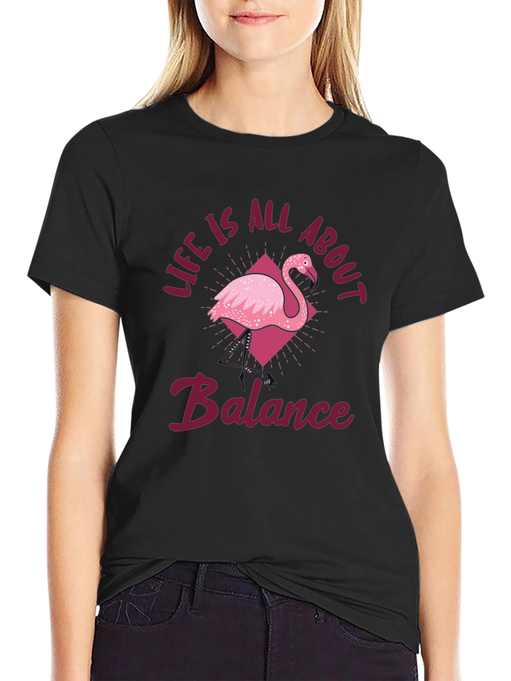 Balance Flamingo T-Shirt - Life Is All About It