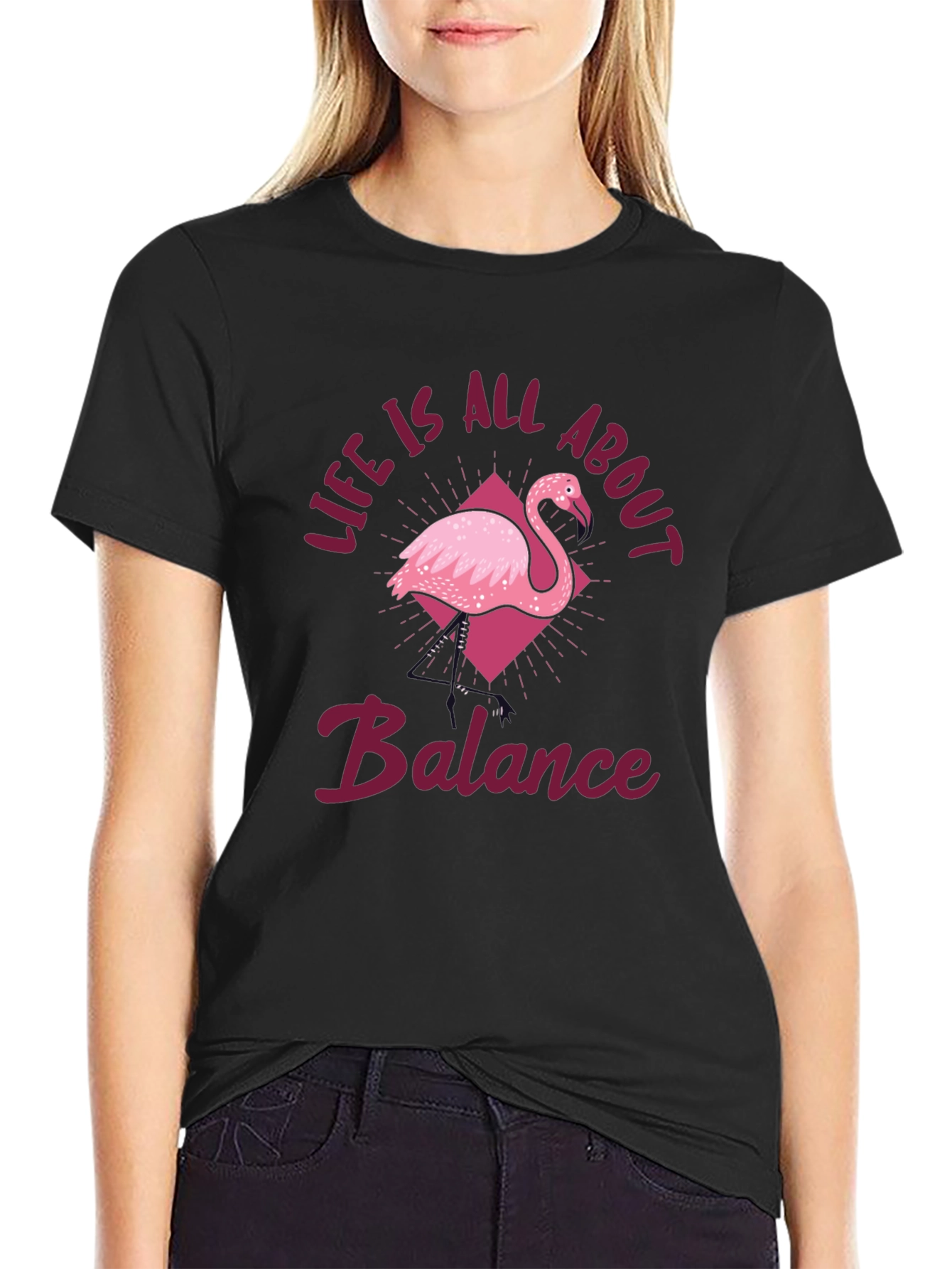 Balance Flamingo T-Shirt - Life Is All About It