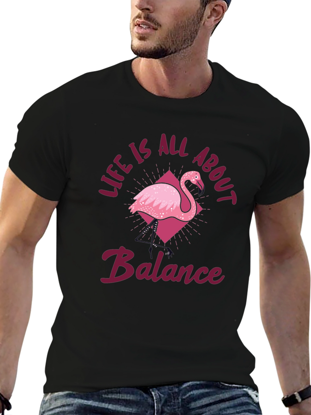 Balance Flamingo T-Shirt - Life Is All About It