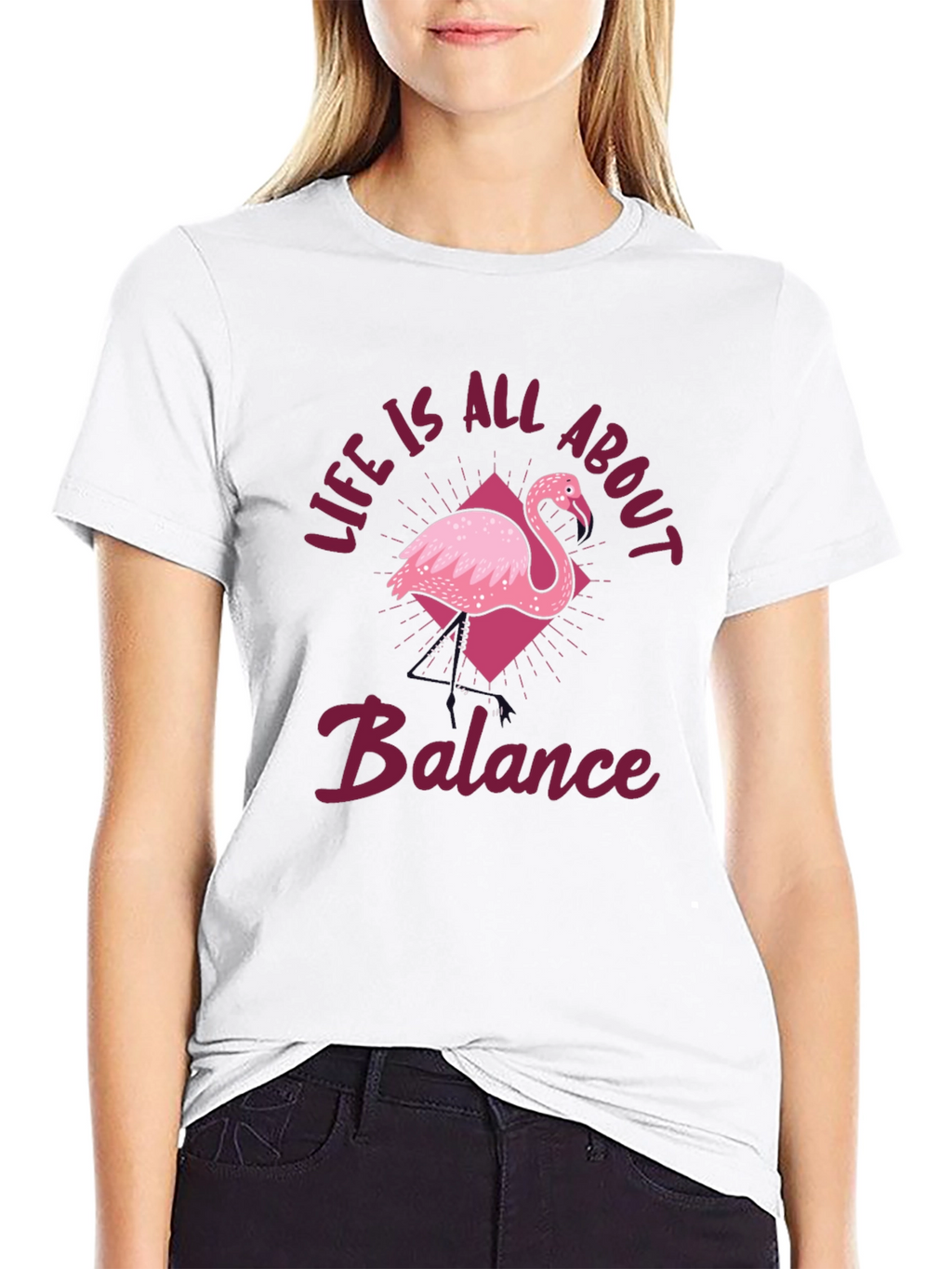 Balance Flamingo T-Shirt - Life Is All About It