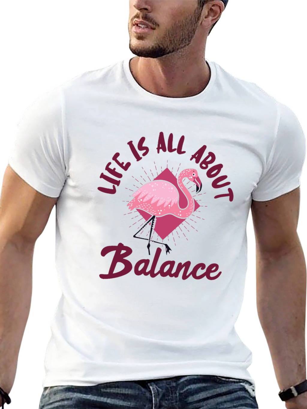 Balance Flamingo T-Shirt - Life Is All About It