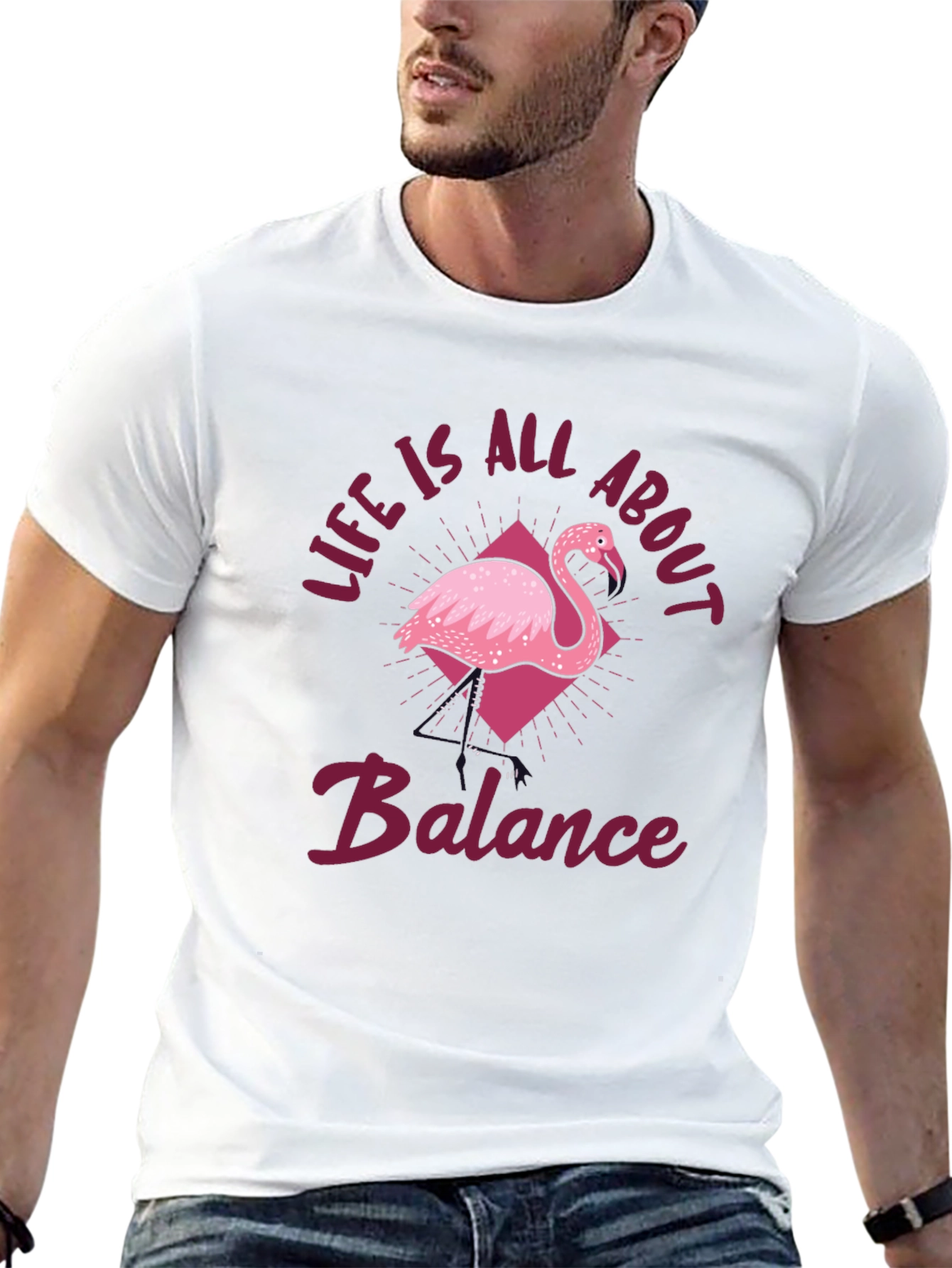 Balance Flamingo T-Shirt - Life Is All About It