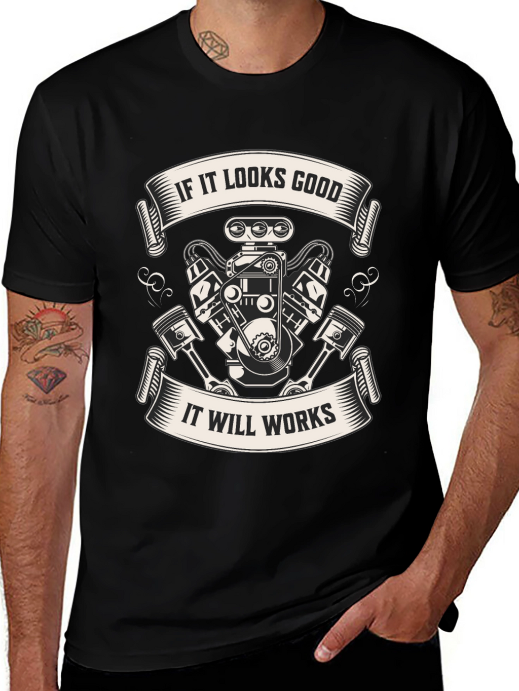 If It Looks Good Engine T-Shirt